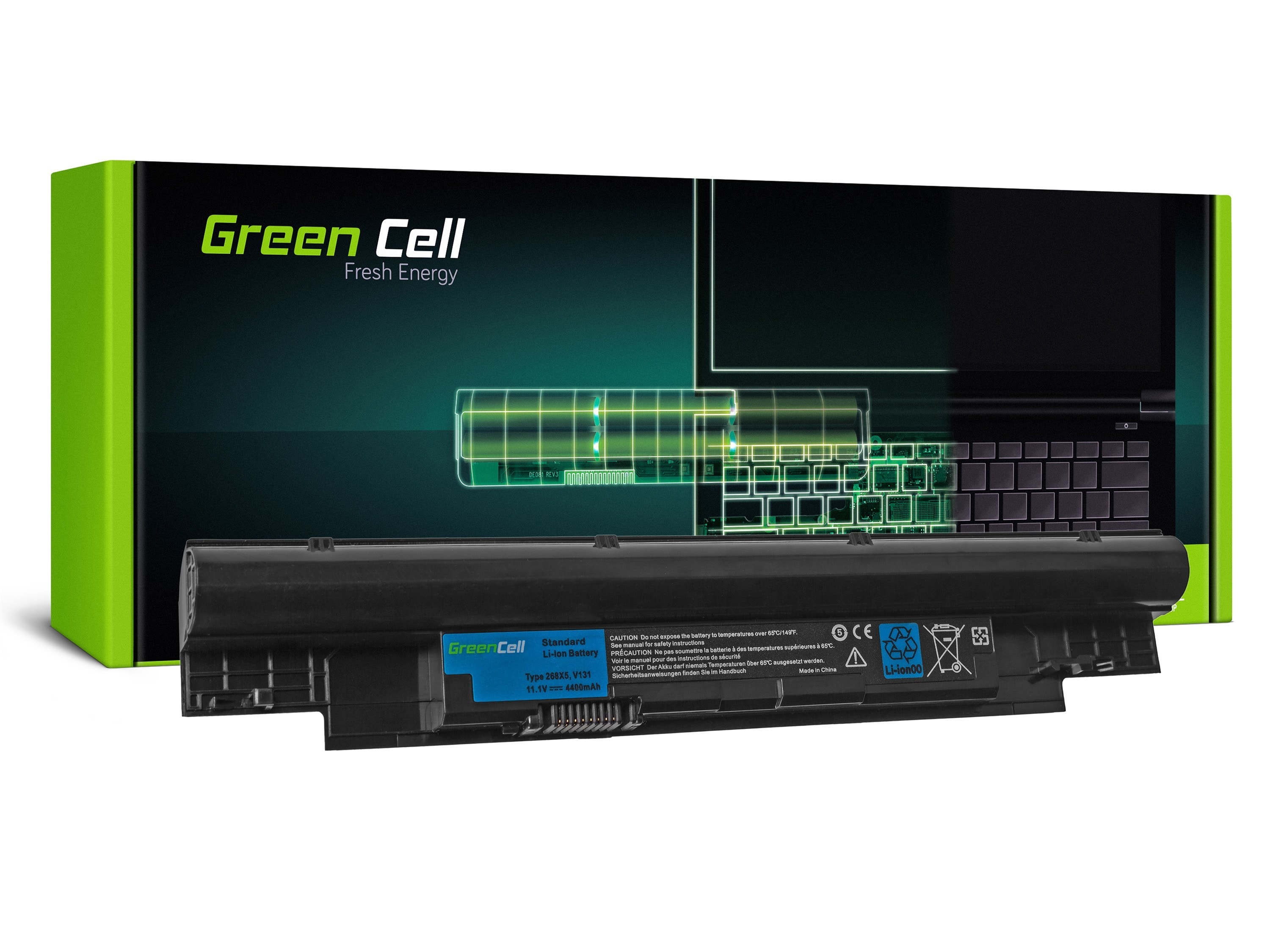 Green Cell kannettavan tietokoneen akku Dell Vostro V131 V131R V131D