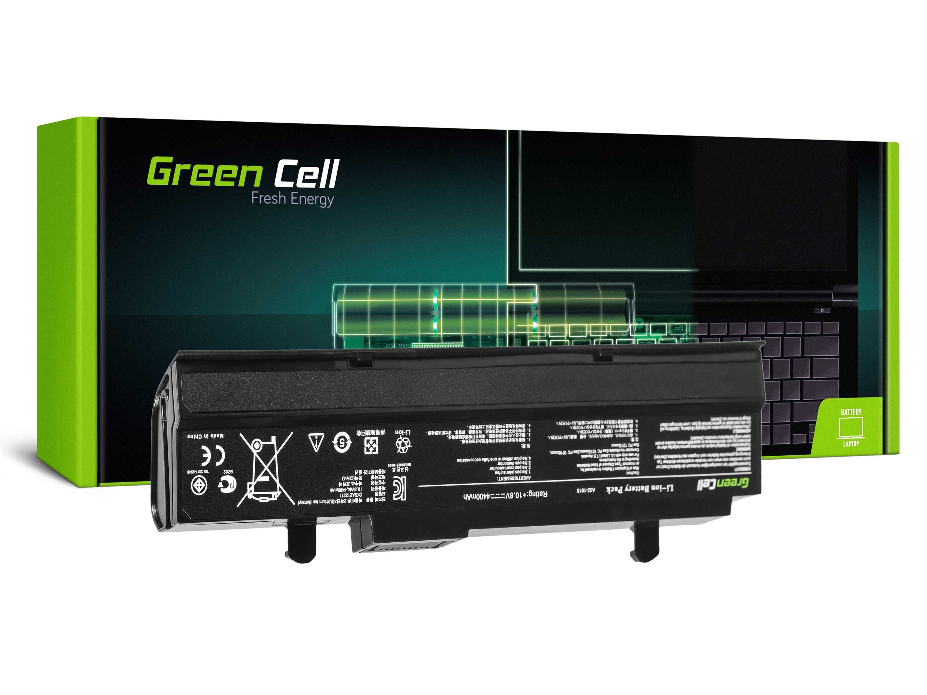Green Cell kannettavan tietokoneen akku  Asus Eee-PC 1015 1215 1215N 1215B