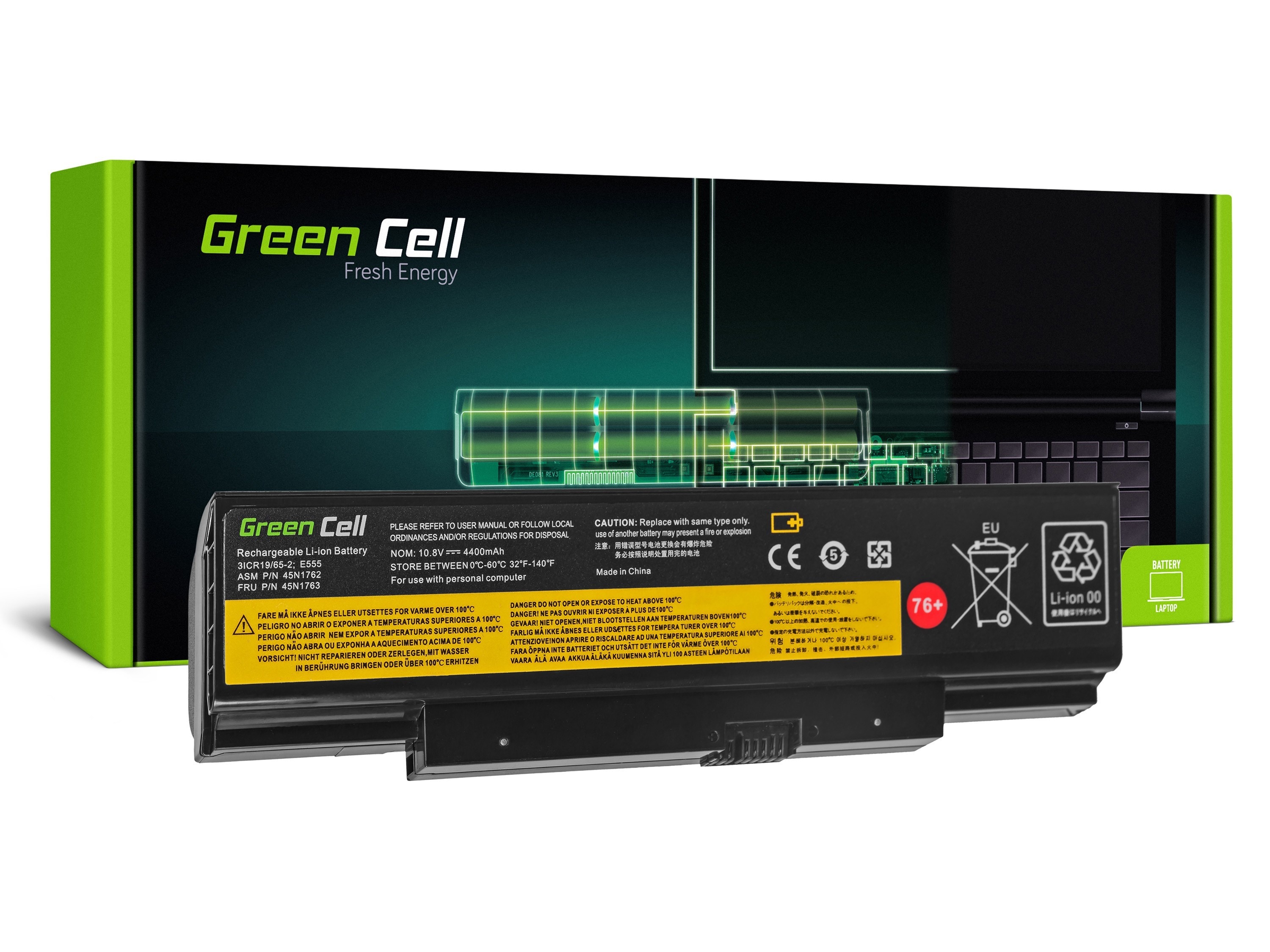 Green Cell kannettavan tietokoneen akku Lenovo ThinkPad Edge E550 E550c E555 E560