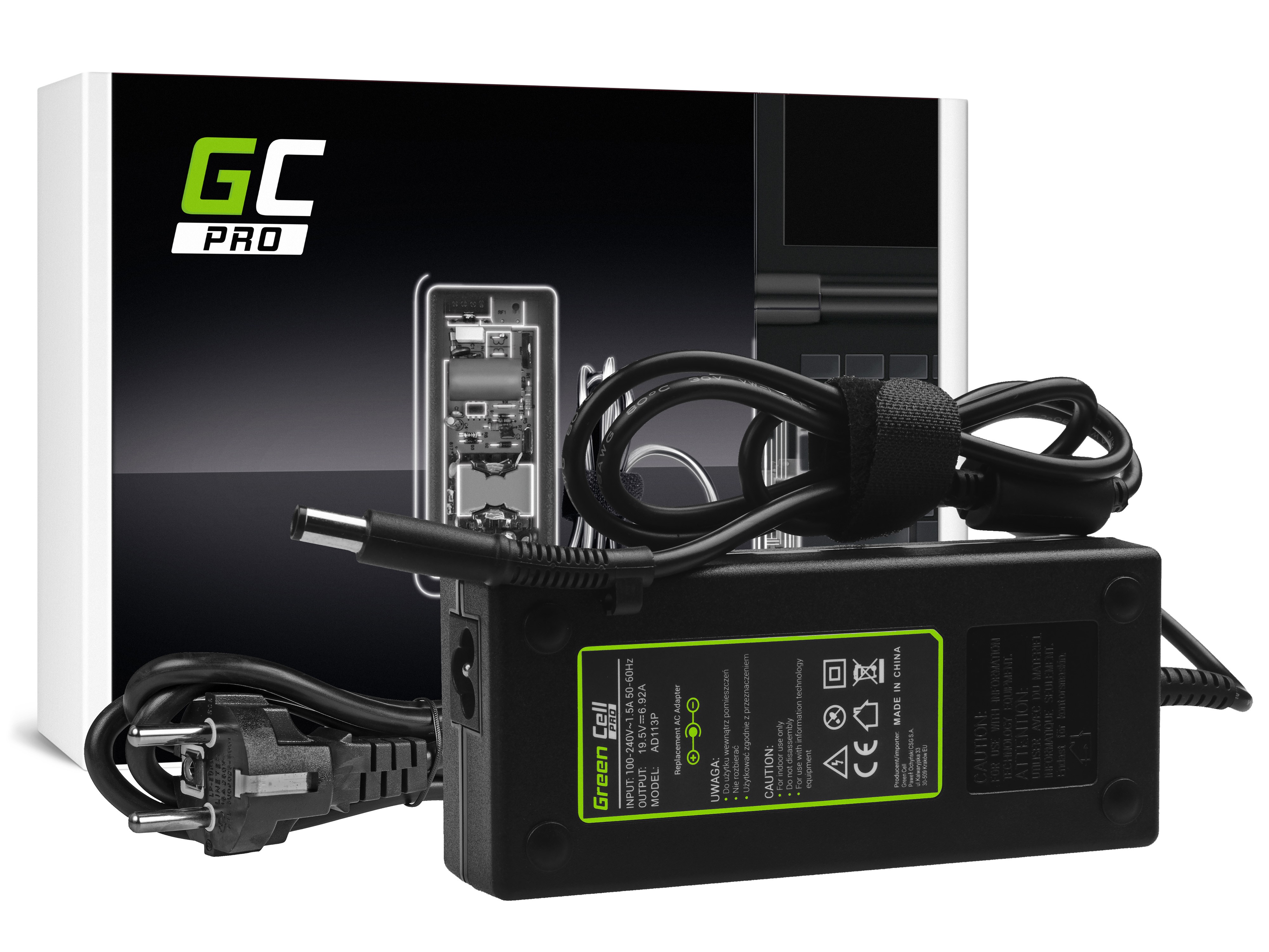 Green Cell PRO laturi / AC Adapteri HP Compaq 6710b 6-19.5V 6.92A 135W