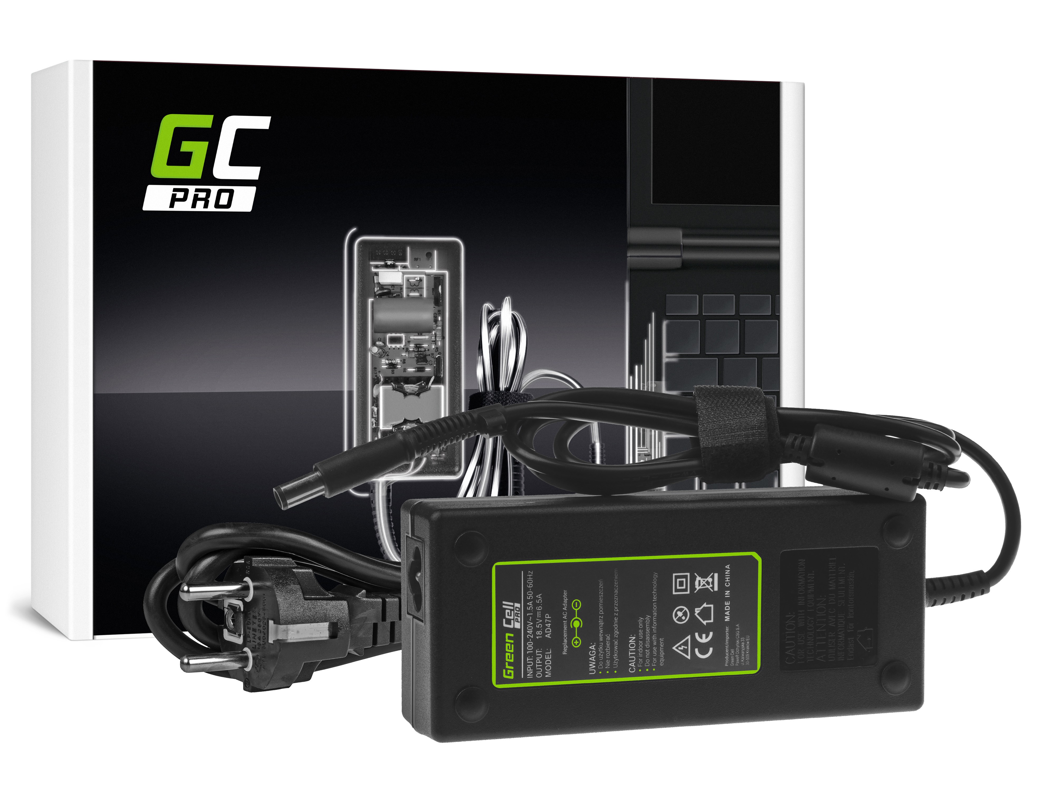 Green Cell PRO laturi / AC Adapteri HP Compaq 6710b 6730b -18.5V 6.5A 120W
