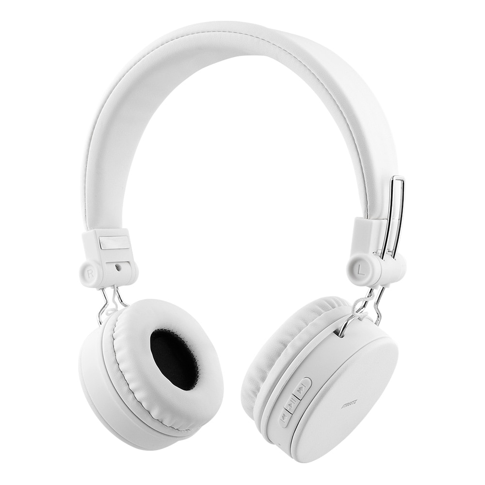 STREETZ Taittuva On-Ear Bluetooth Kuulokkeet Valkoinen
