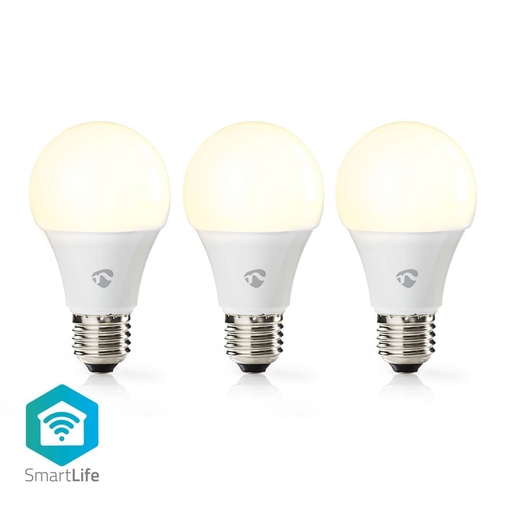 Nedis SmartLife LED-Lamppu E27 800lm 9W 2700K  3kpl pakkaus