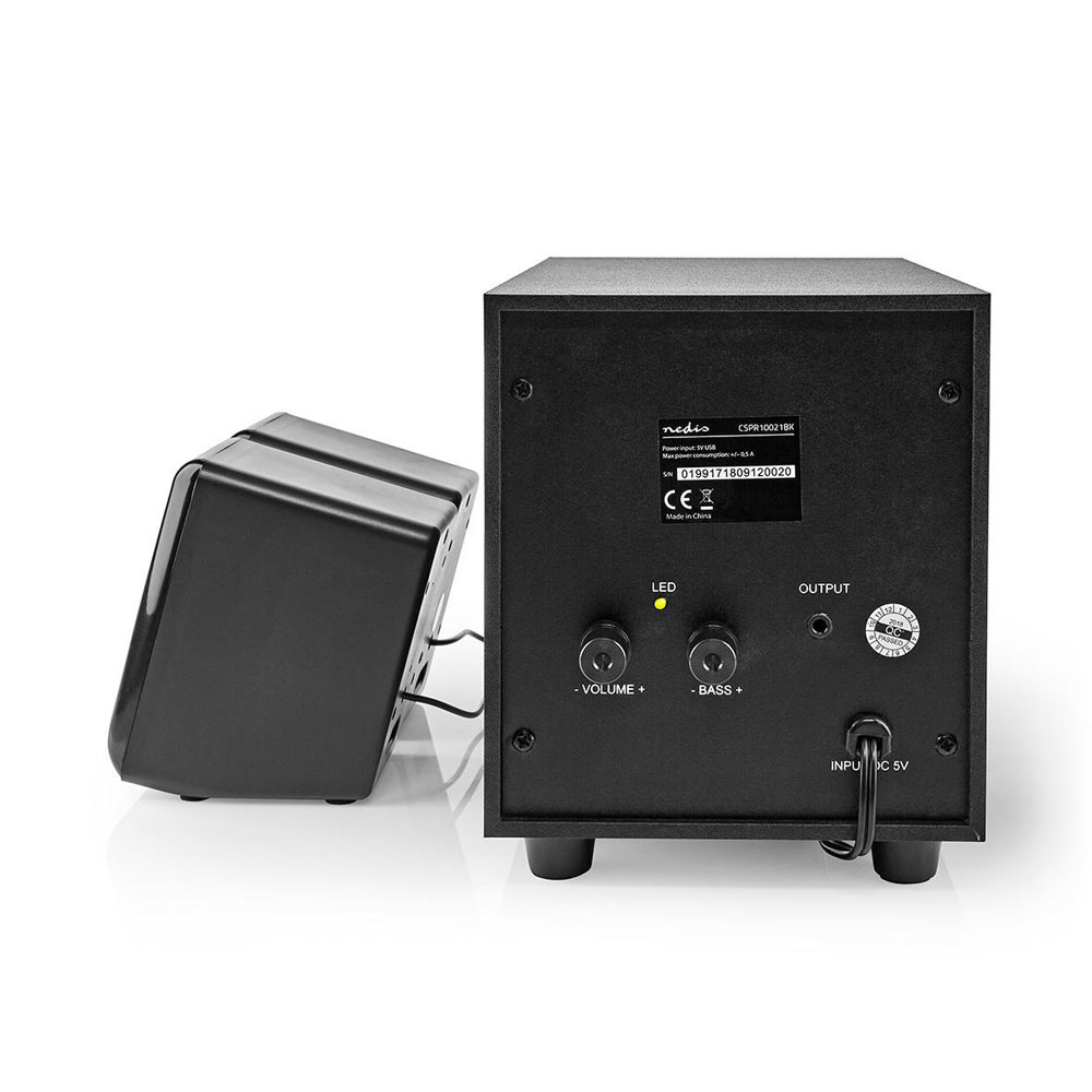 PC-kaiuttimet 2.1 / tietokonekaiuttimet subwooferilla / USB-kaiuttimet / kaiutinjärjestelmä 33 W