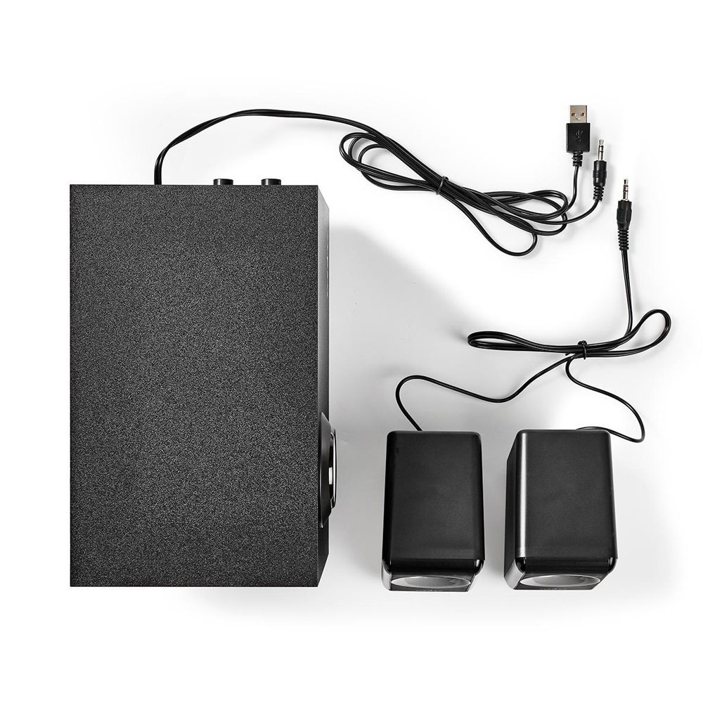 PC-kaiuttimet 2.1 / tietokonekaiuttimet subwooferilla / USB-kaiuttimet / kaiutinjärjestelmä 33 W
