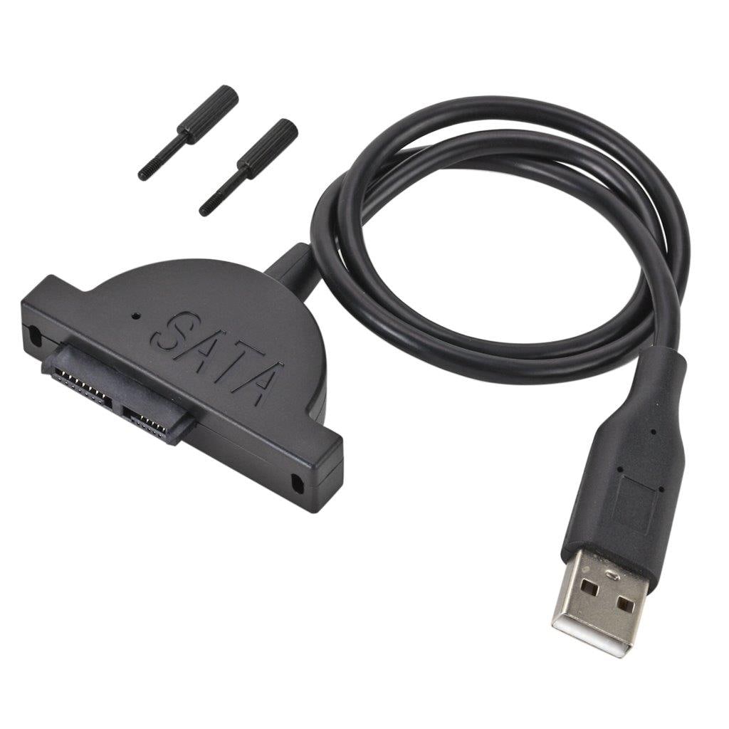 Slim SATA 13 Pin Naaras - USB 2.0 Sovitin  45cm