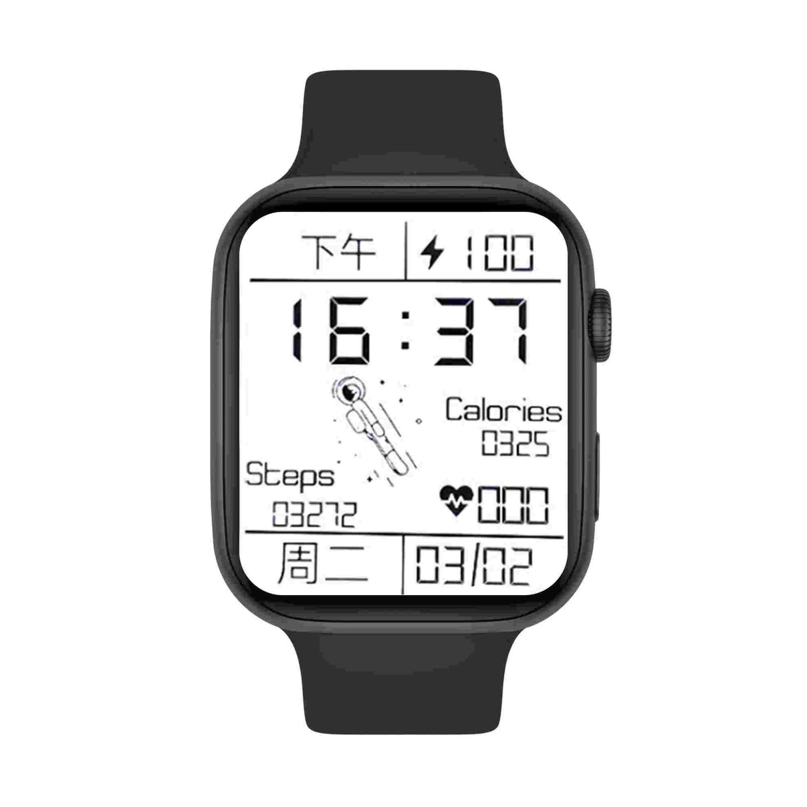 1,75" Vedenpitävä Smartwatch - Musta