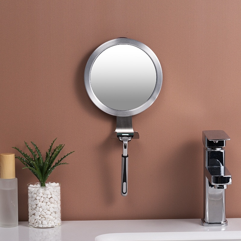 Kylpyhuoneen peili imukupeilla ja ripustuskoukulla