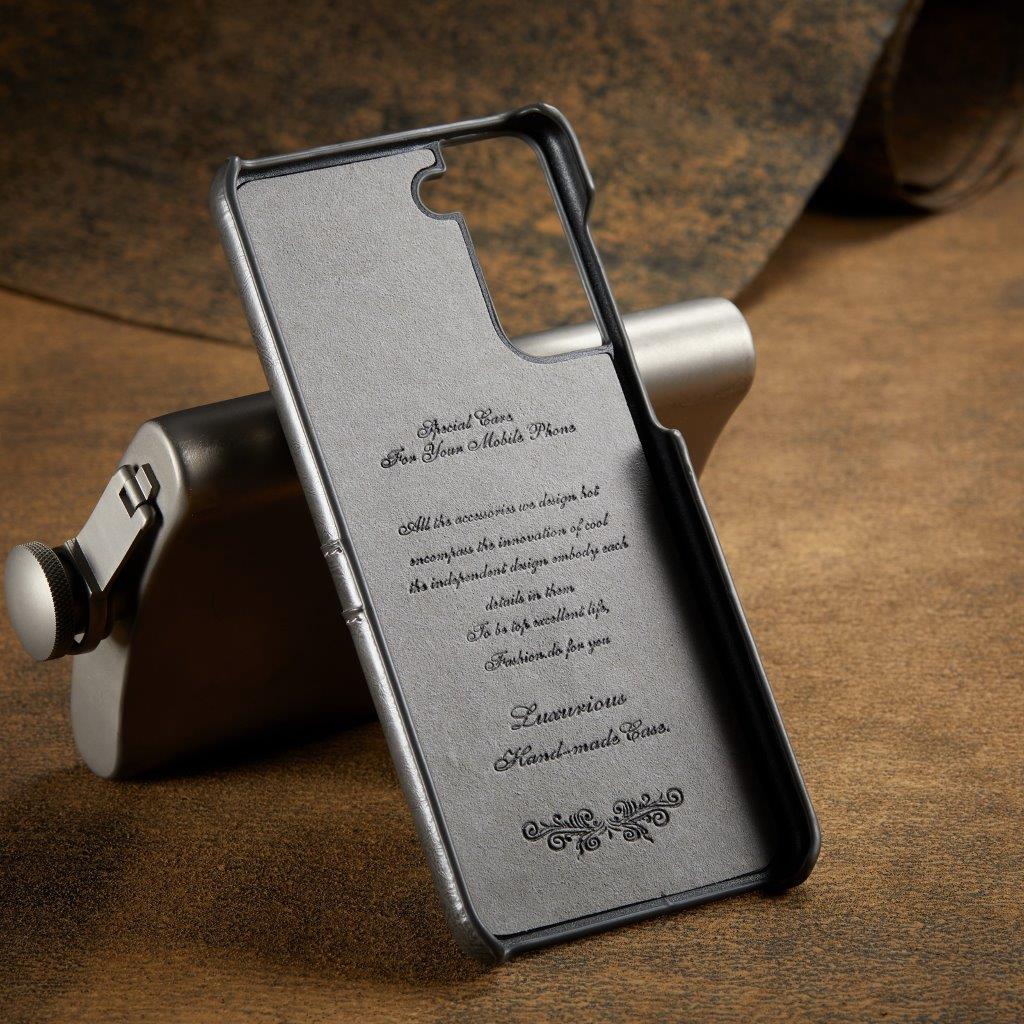 Tyylipuhdas nahkatyylinen takakansi Samsung Galaxy S21+