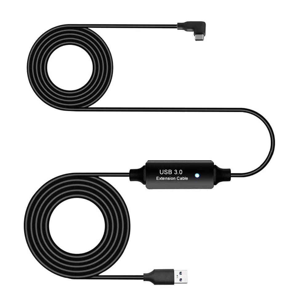 USB 3.0 - USB Tyyppi-C Kaapeli  Oculus Quest 1/2  Signaalin vahvistuksella 5M