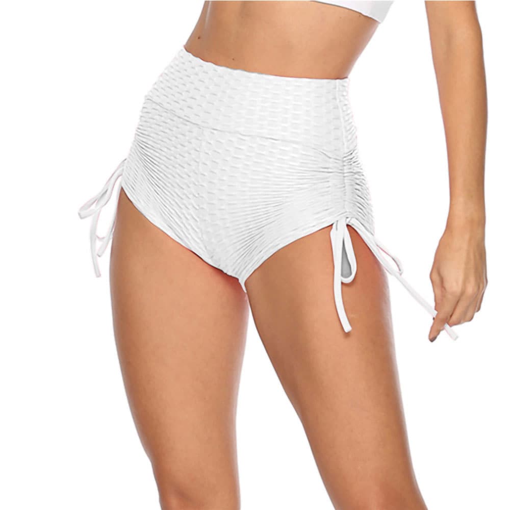 Scrunch Shorts Yogatights X-Large - Valkoinen "Butt Lifting"