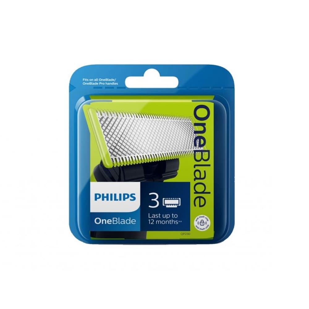 Philips OneBlade vaihtoterät 3 kpl pakkaus