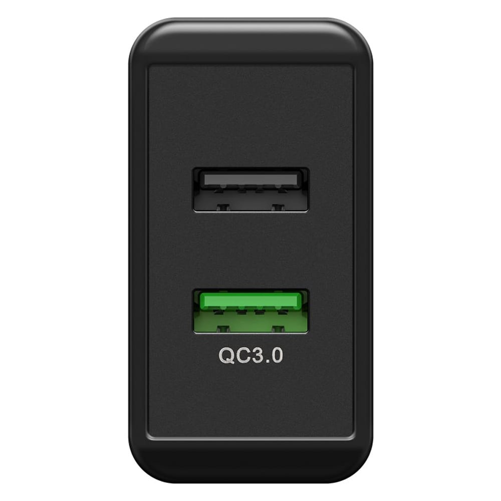 Goobay Dual USB-Laturi QC3.0 28W - Musta