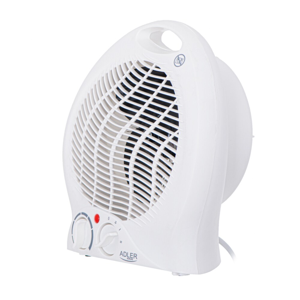 Lämpöpuhallin 1000/2000W, jossa on termostaatti ja puhallintoiminto