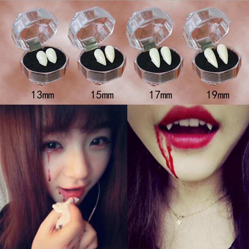 Vampyyrin hampaat halloweeniksi - 1-pari 17mm