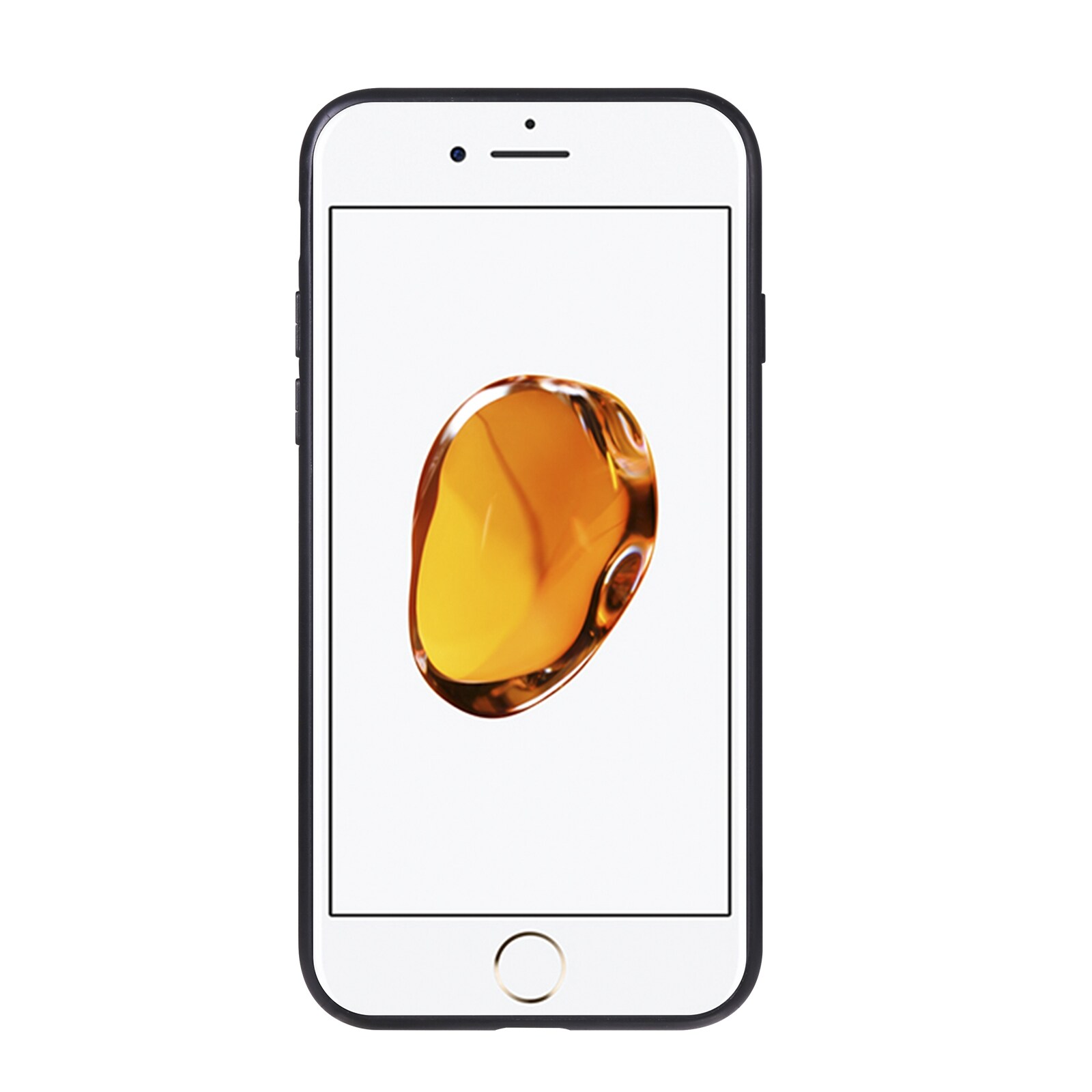 Retrokuvioitu matkapuhelimen kuori iskunkestävää materiaalia korttipaikalla iPhone 7/8/SE 2020 - Ruskea