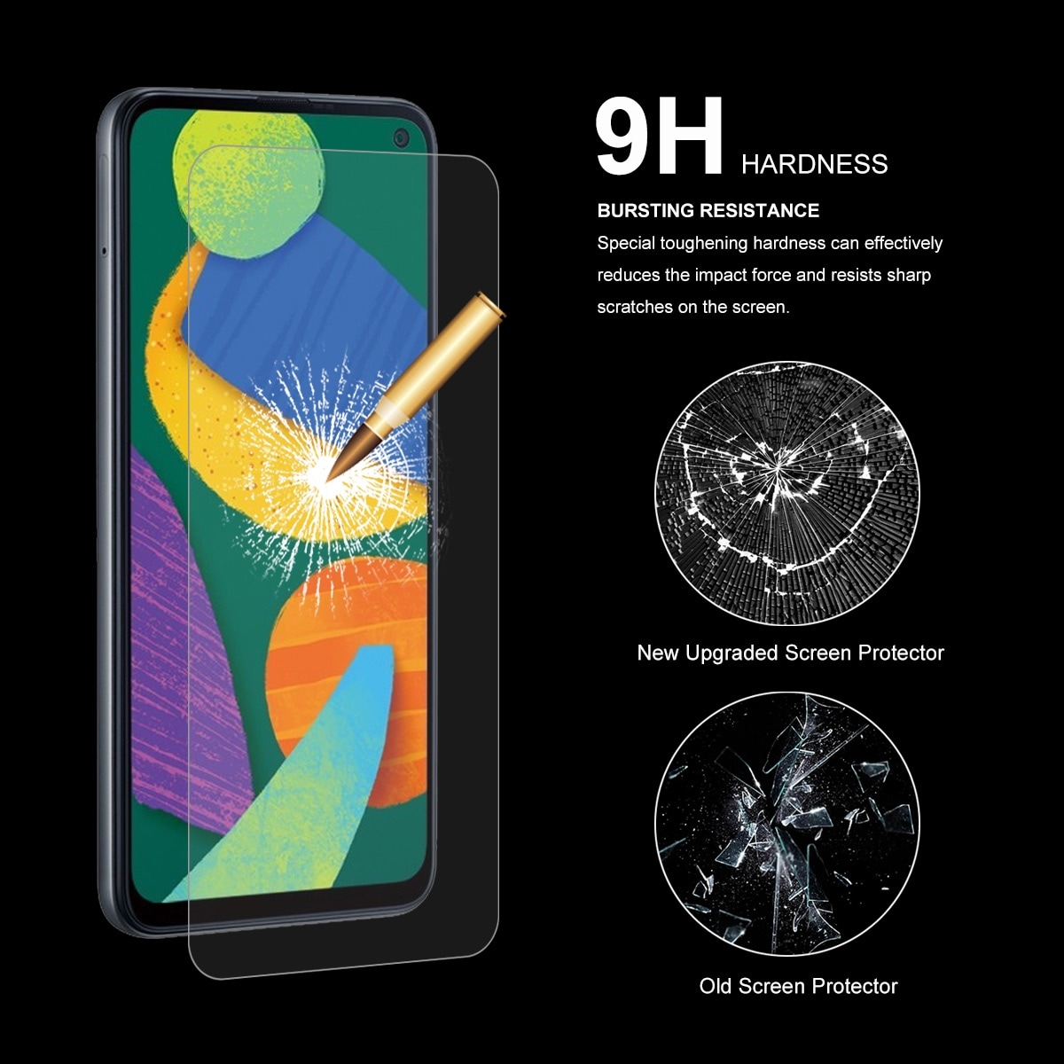 Näytönsuoja karkaistua lasia Samsung Galaxy F52 5G / G62 / M62