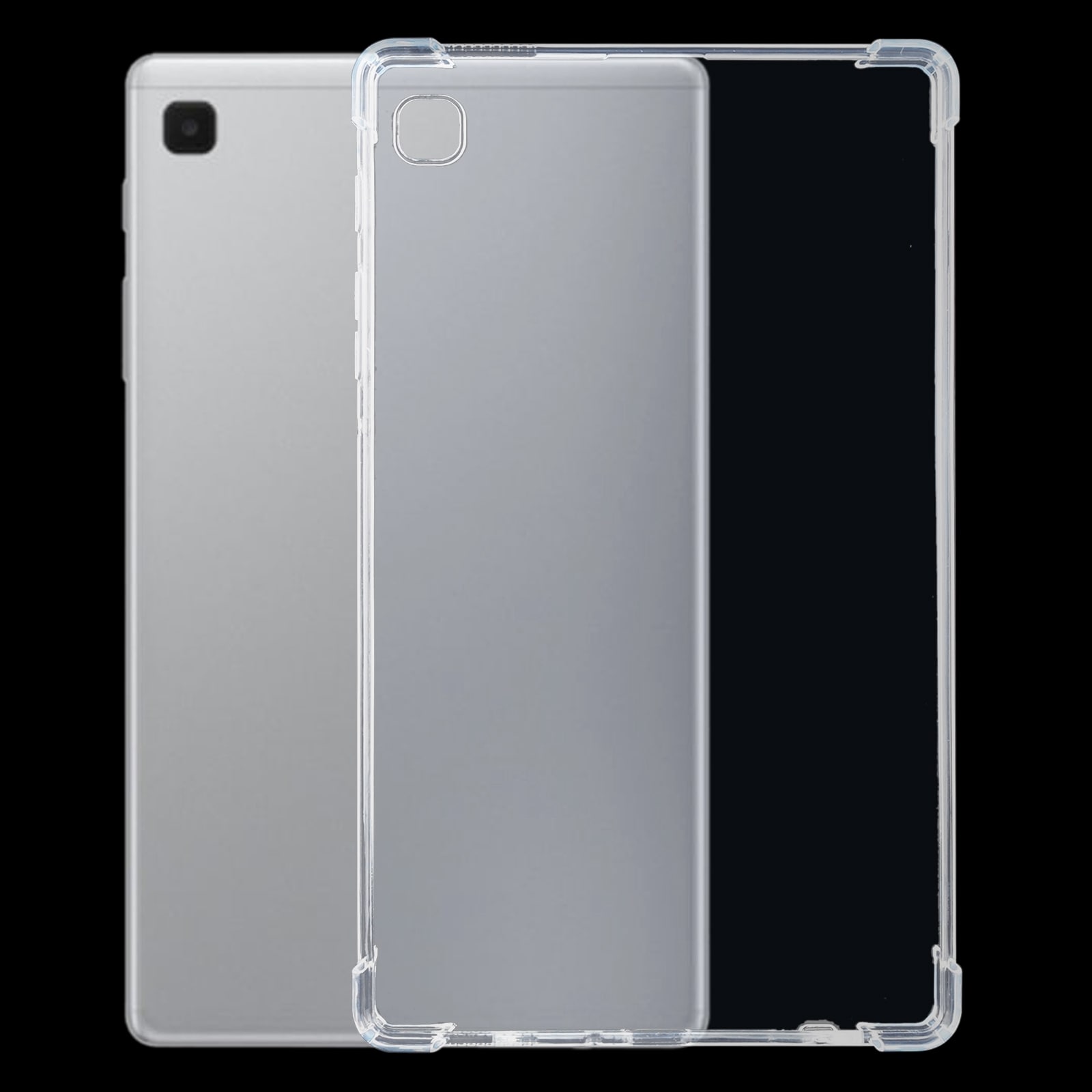 Iskunkestävä suojakotelo Samsung Galaxy Tab A7 Lite - Läpinäkyvä