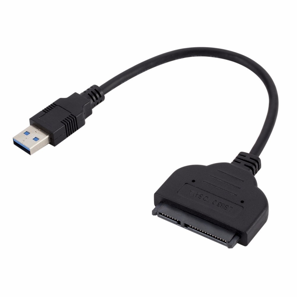 USB-SATA-sovitinkaapeli 2,5" SSD-kiintolevyille