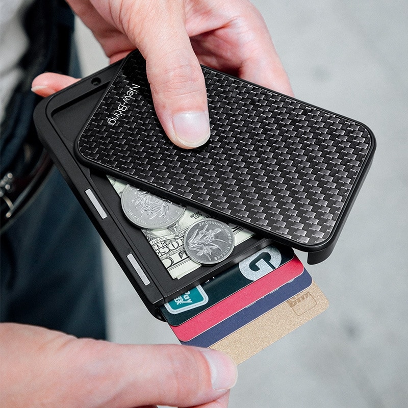 Vedenpitävä korttipidike, jossa metallinen RFID-suojaus