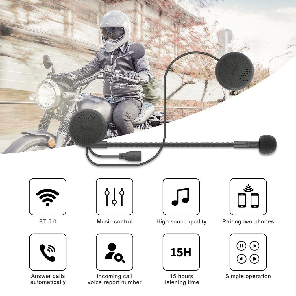 Bluetooth-kuulokkeet moottoripyöräkypärään