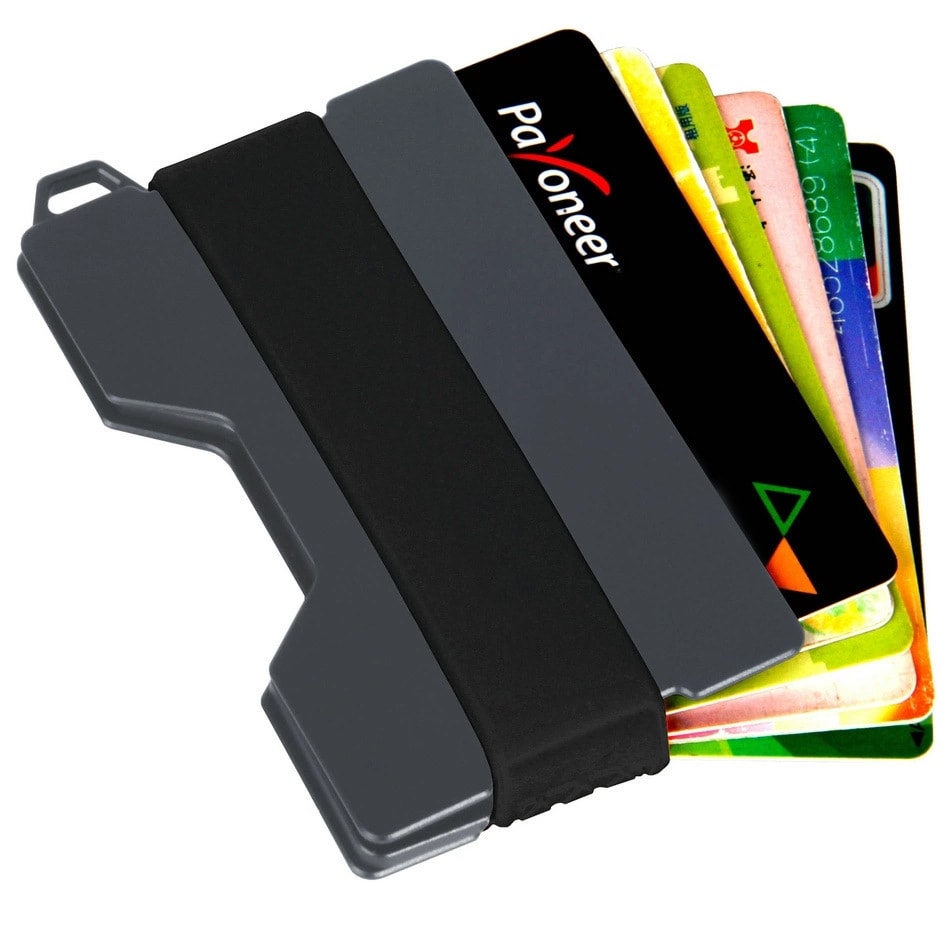 Korttipidike RFID alumiinia - Harmaa