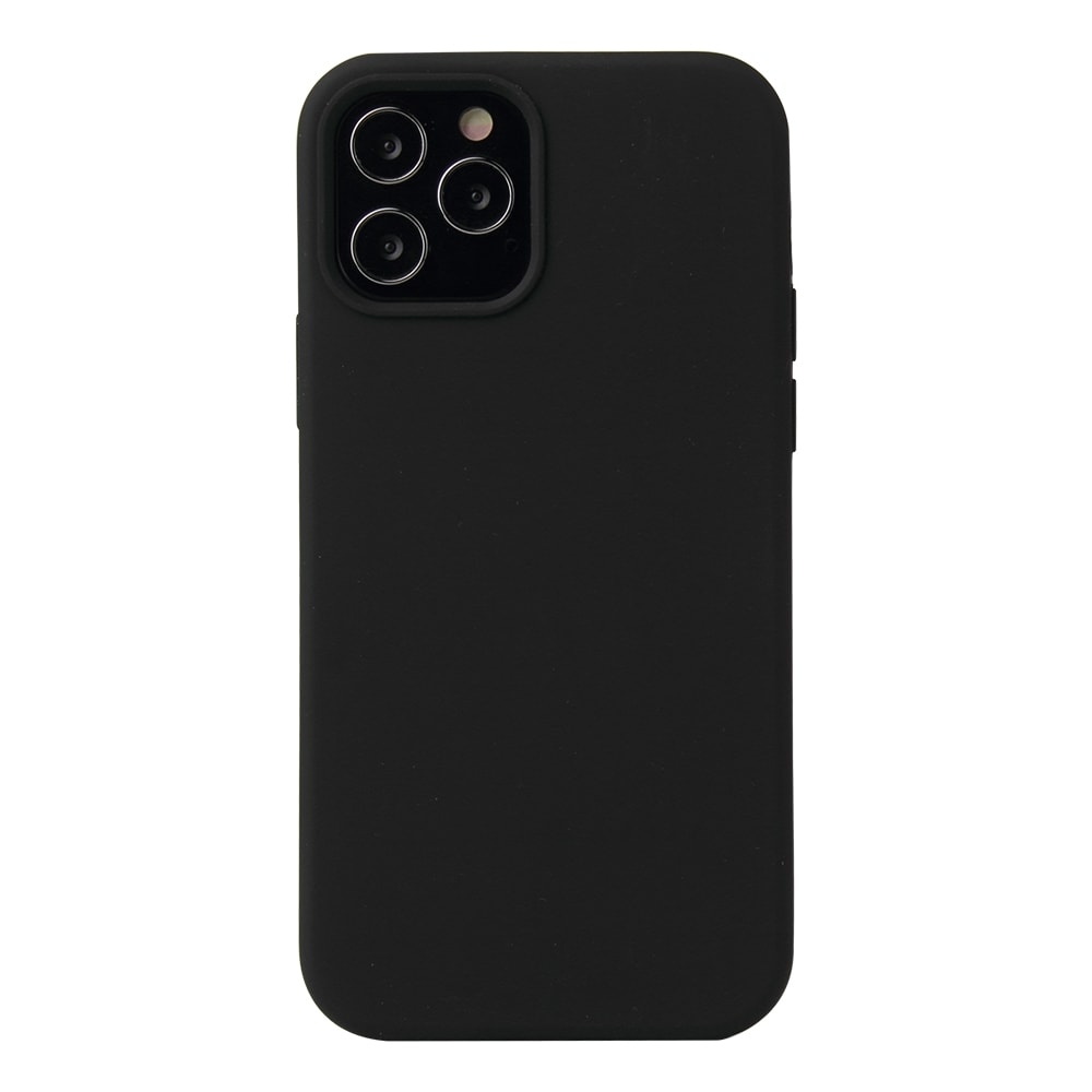 Iskunkestävä silikonikuori iPhone 13 mini - Musta