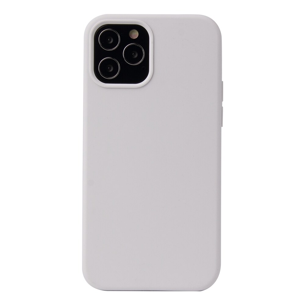 Iskunkestävä silikonikuori iPhone 13 mini - Valkoinen