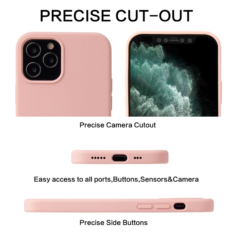 Silikonikuori iPhone 12 mini - Pinkki hiekka