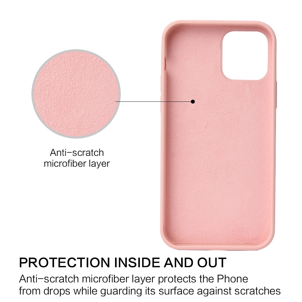 Silikonikuori iPhone 12 / 12 Pro - Pinkki hiekka