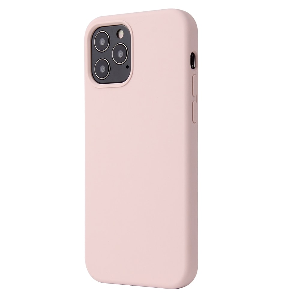 Iskunkestävä silikonikuori iPhone 13 mini - Pinkki hiekka