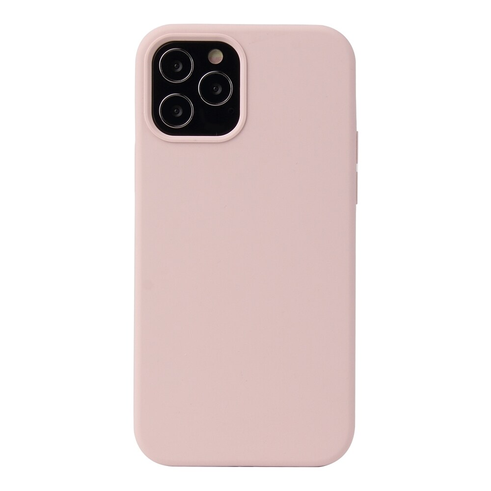 Iskunkestävä silikonikuori iPhone 13 - Pinkki hiekka