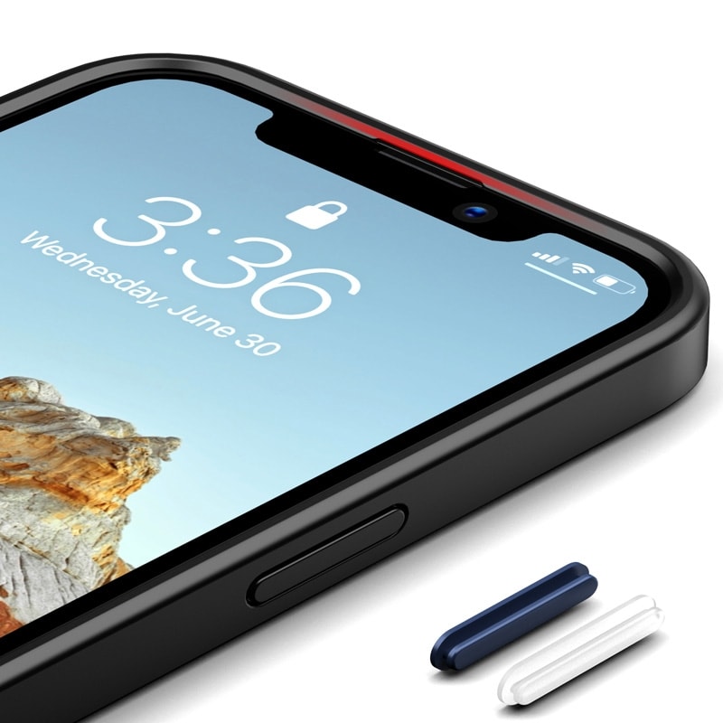 Ohut ja iskunkestävä matkapuhelimen kuori iPhone 13 mini - Musta