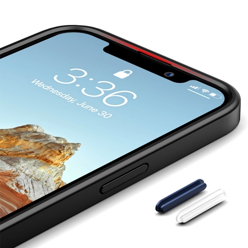 Ohut ja iskunkestävä matkapuhelimen kuori iPhone 13 Pro Max - Musta
