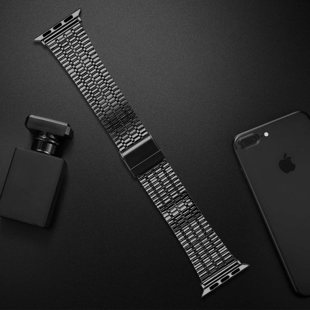 Ranneke kaksoislukolla mallille Apple Watch 38 mm - Musta