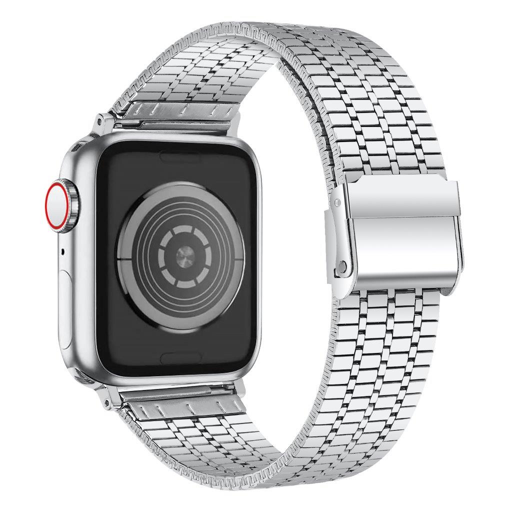 Ranneke kaksoislukolla mallille Apple Watch 42 mm - Hopea