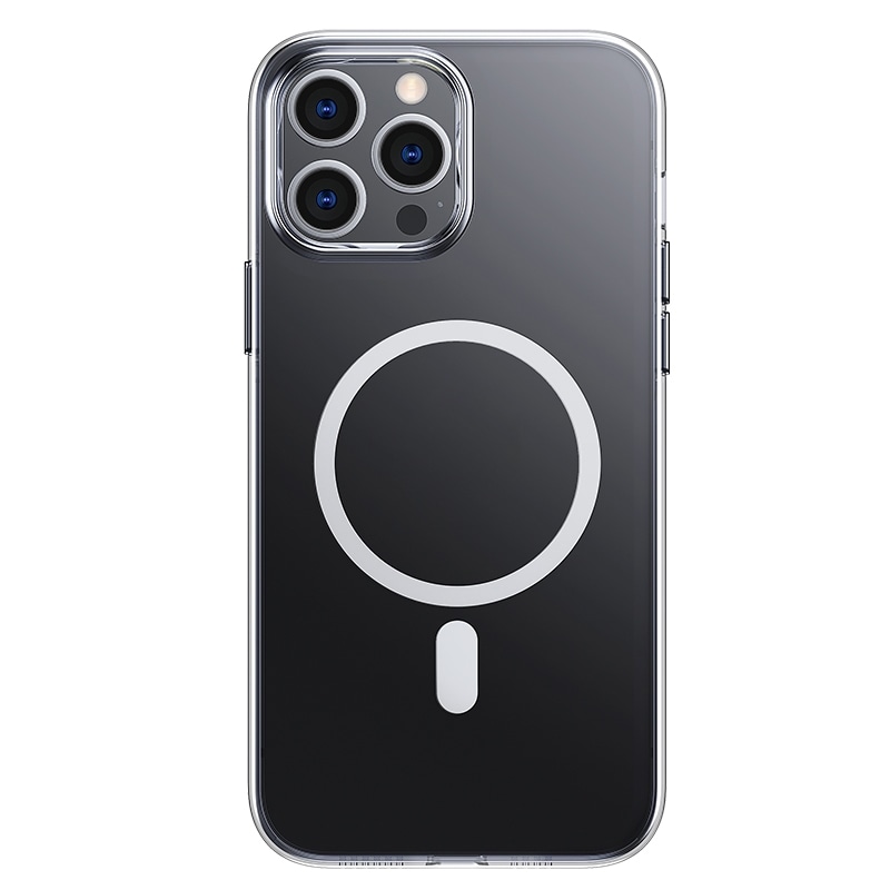 Iskunkestävä MagSafe-kuori mallille iPhone 13 Pro Max - Läpinäkyvä