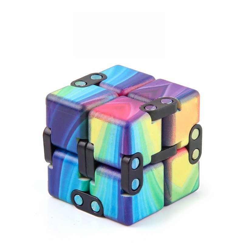 Magic Fidget Cube - Värilliset Raidat