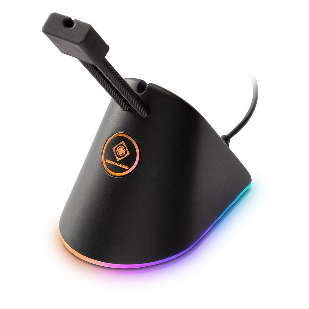 Deltaco Gaming RGB Mouse Bungee - Musta