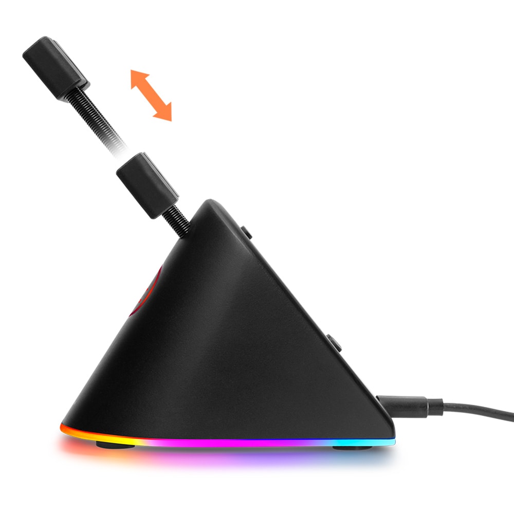 Deltaco Gaming RGB Mouse Bungee - Musta