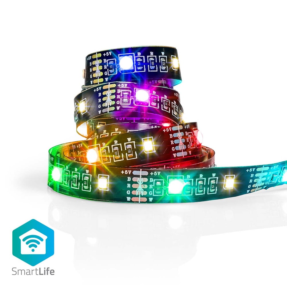 Nedis SmartLife LED Strip RGB/Valkoinen Bluetooth 2 metriä