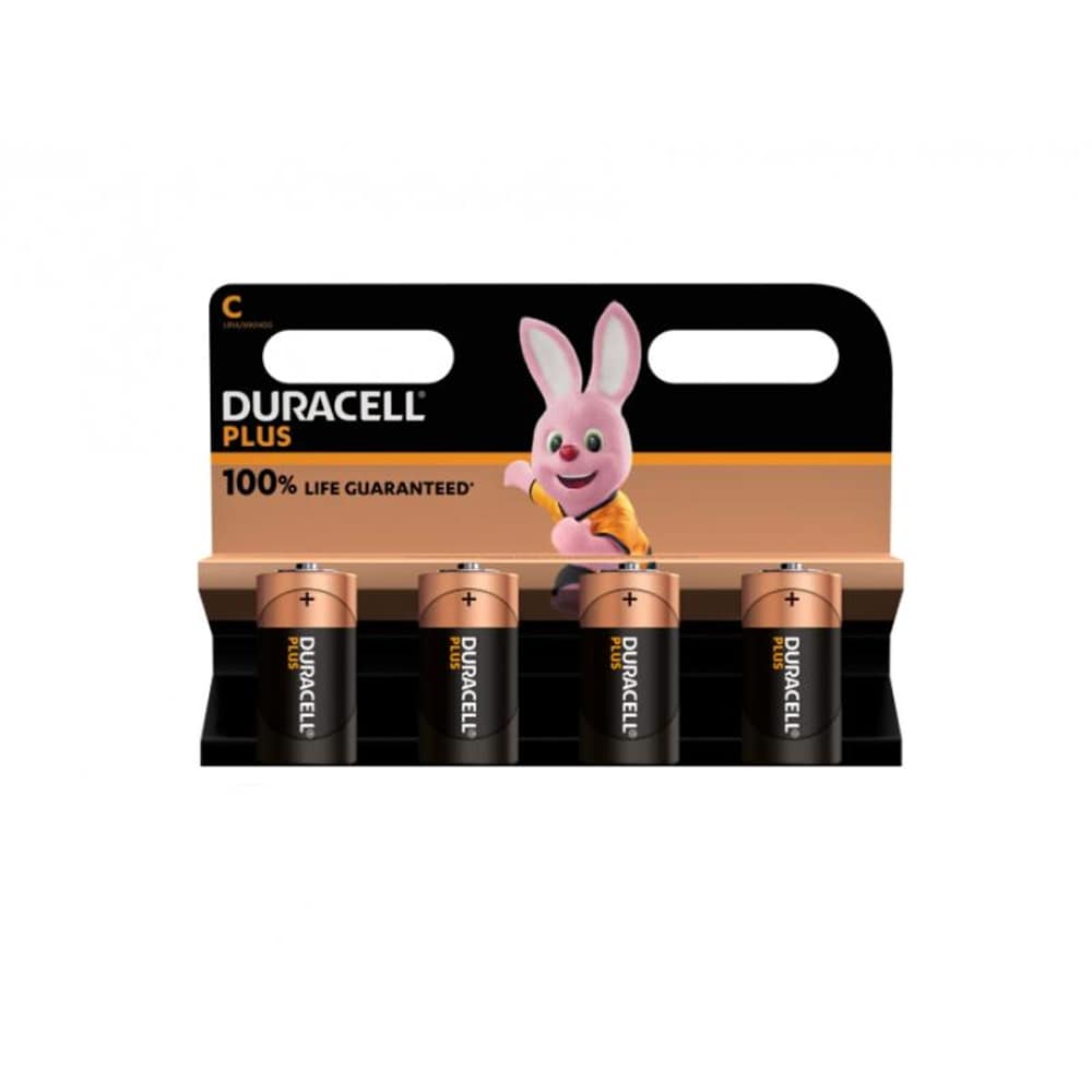 Duracell Plus Extra Life MN1400/LR14 Baby C 4-pakkaus