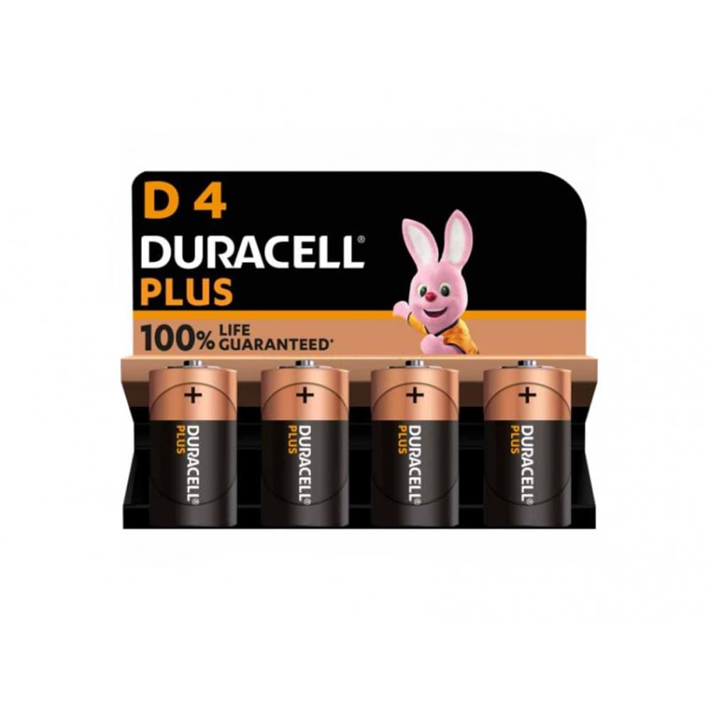 Duracell Plus Extra Life MN1300/LR20 Mono D 4-pakkaus