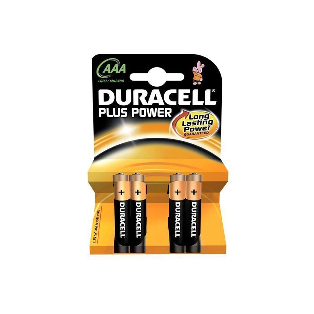 Duracell Plus Power AAA-paristot LR03 4-pakkaus
