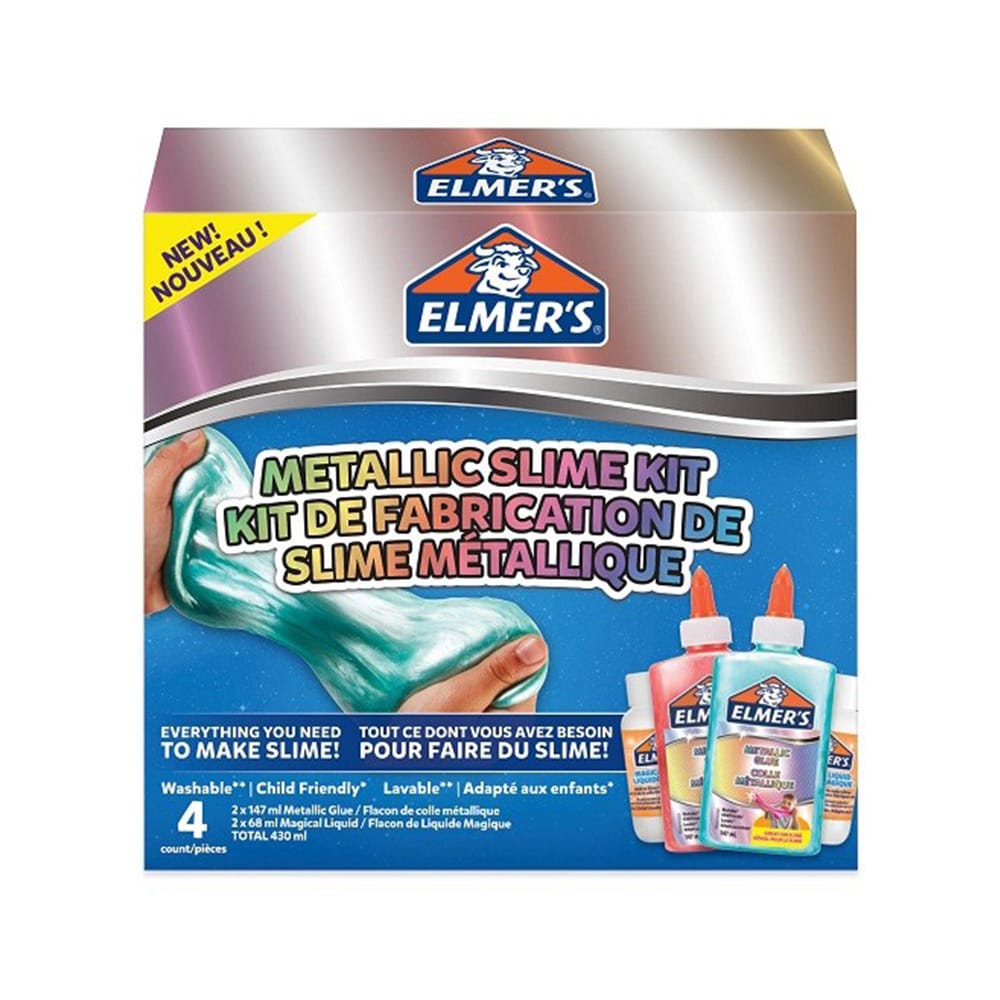 Elmer's Metallic slime kit - Turkoosi / Pinkki