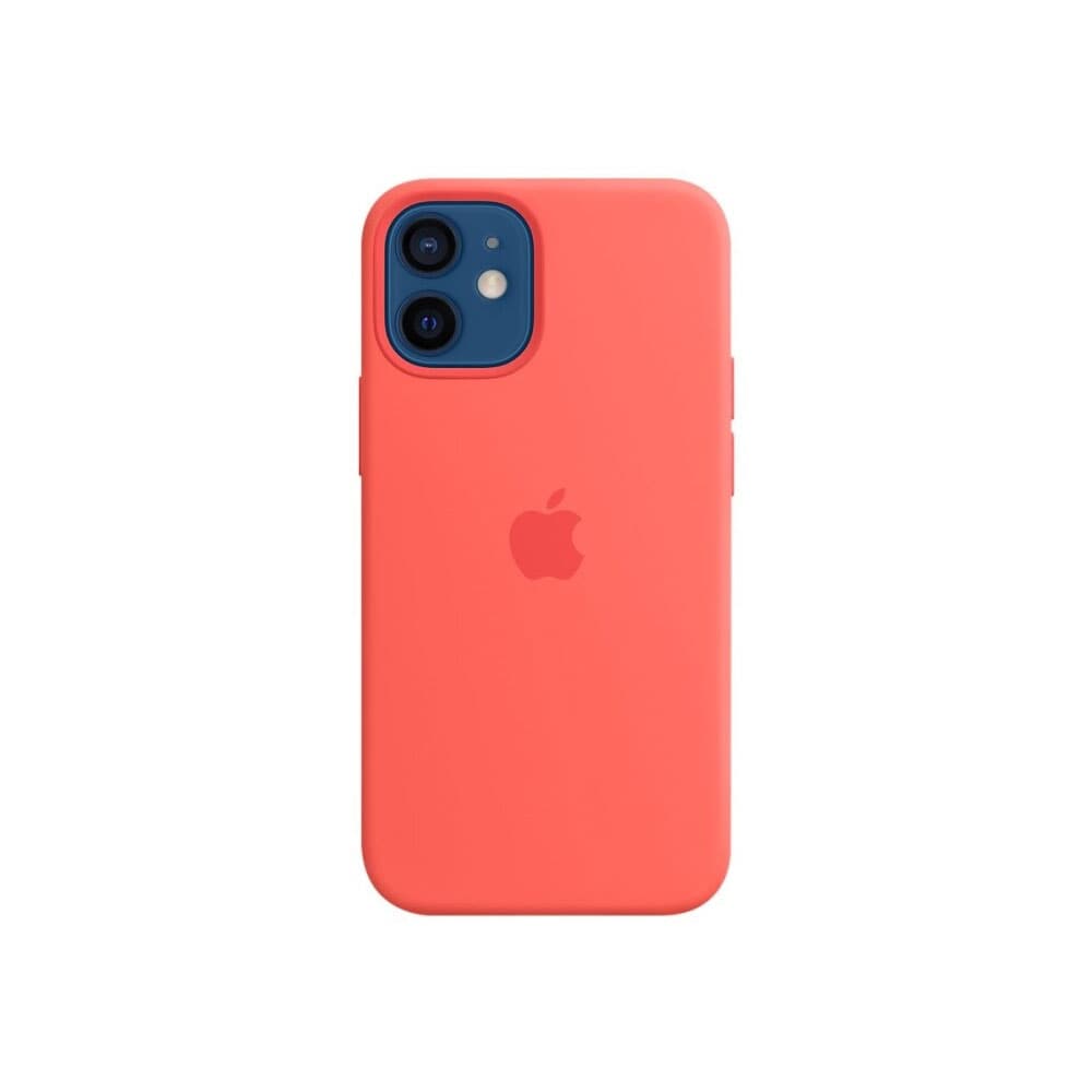 Silikonikuori MagSafella mallille iPhone 12 Mini Pinkki