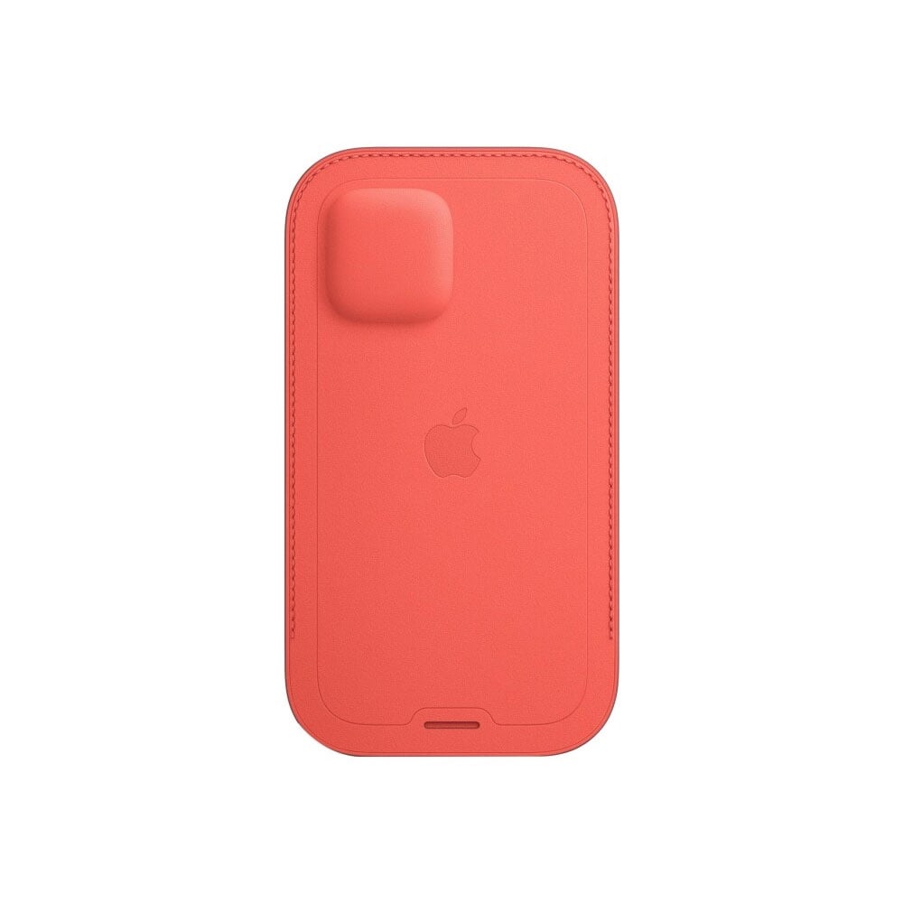 Nahkakotelo MagSafella iPhone 12 / 12 Pro Pinkki