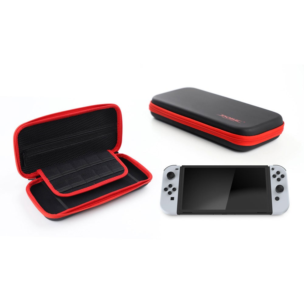 Suojakotelo Nintendo Switch OLED- Musta/Punainen