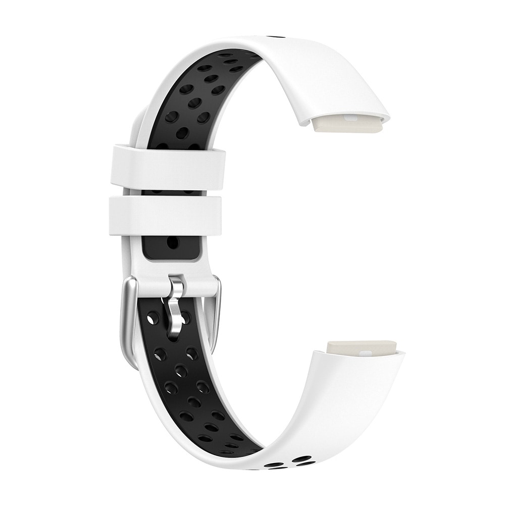 Silikoniranneke Fitbit Luxe Valkoinen/Musta