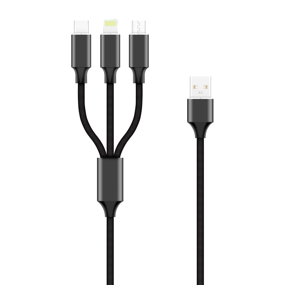 Forever 3in1 USB - USB-Tyyppi C/lightning/MicroUSB